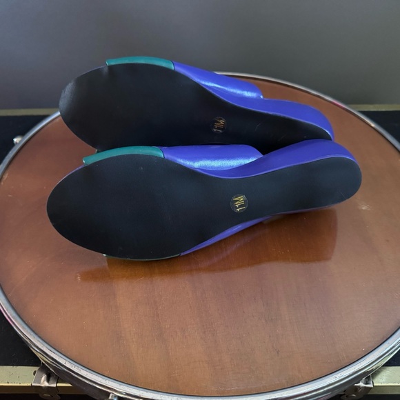 Vintage Deacon Colorful Women's Slide Wedge Sandals with Butterfly Design - Picture 4 of 9